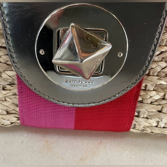 SALE - Kate Spade Wicker Clutch - Picture 2 of 6